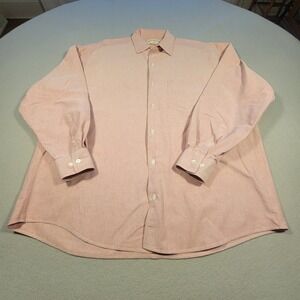 Vintage Y2K Banana Republic Shirt Men's XL 90s Red Cotton Button Front Retro Tag